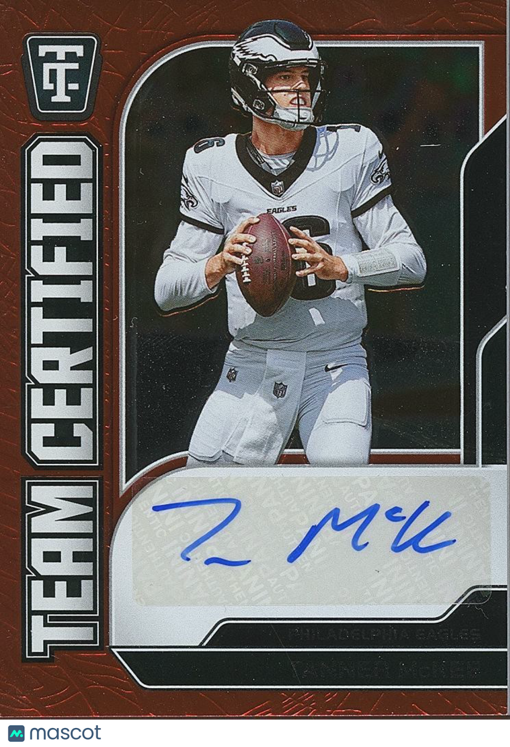 Tanner Mckee 2024 Totally Certified Auto Autograph Philadelphia Eagles 29/100