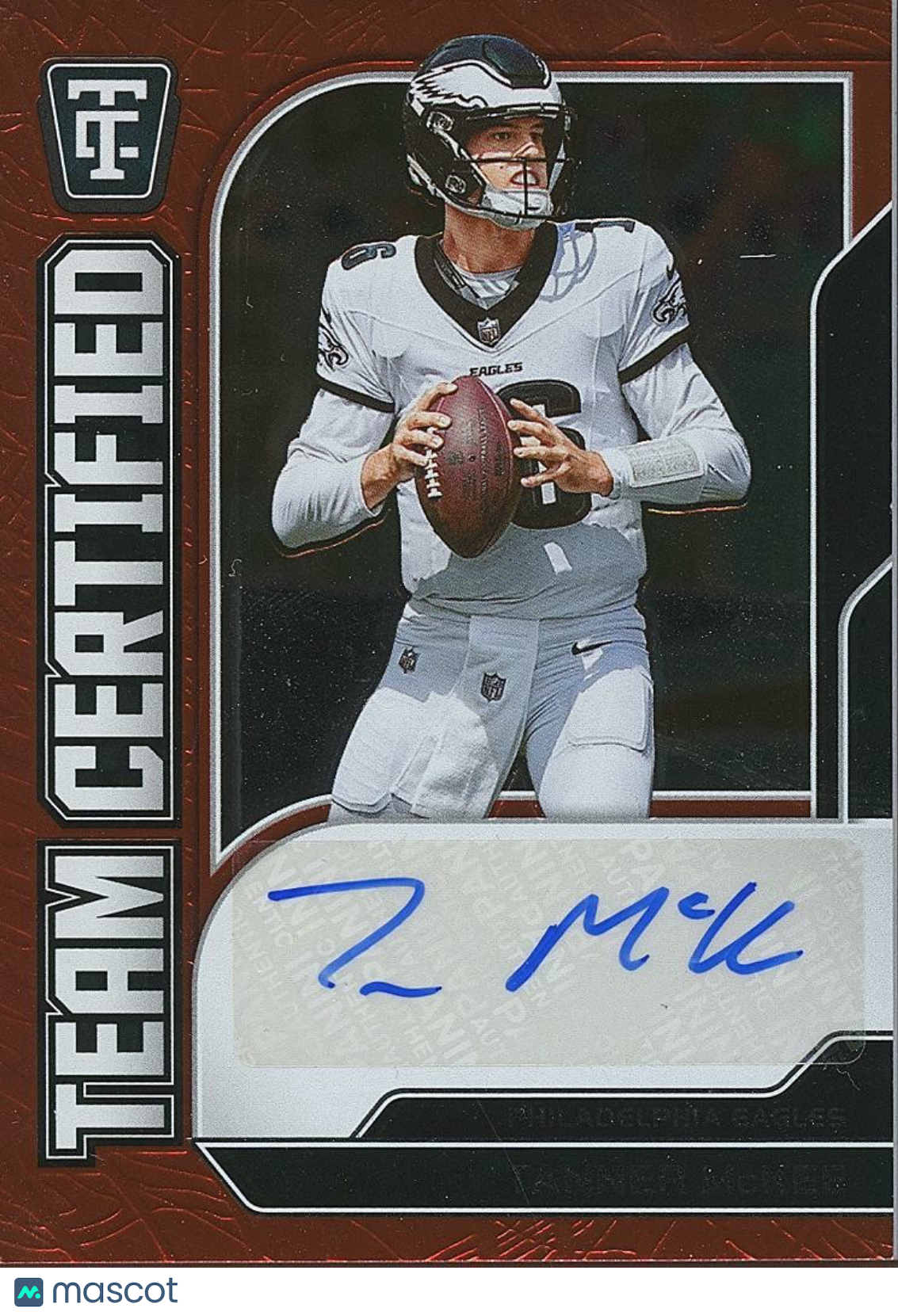 Tanner Mckee 2024 Totally Certified Auto Autograph Philadelphia Eagles 29/100