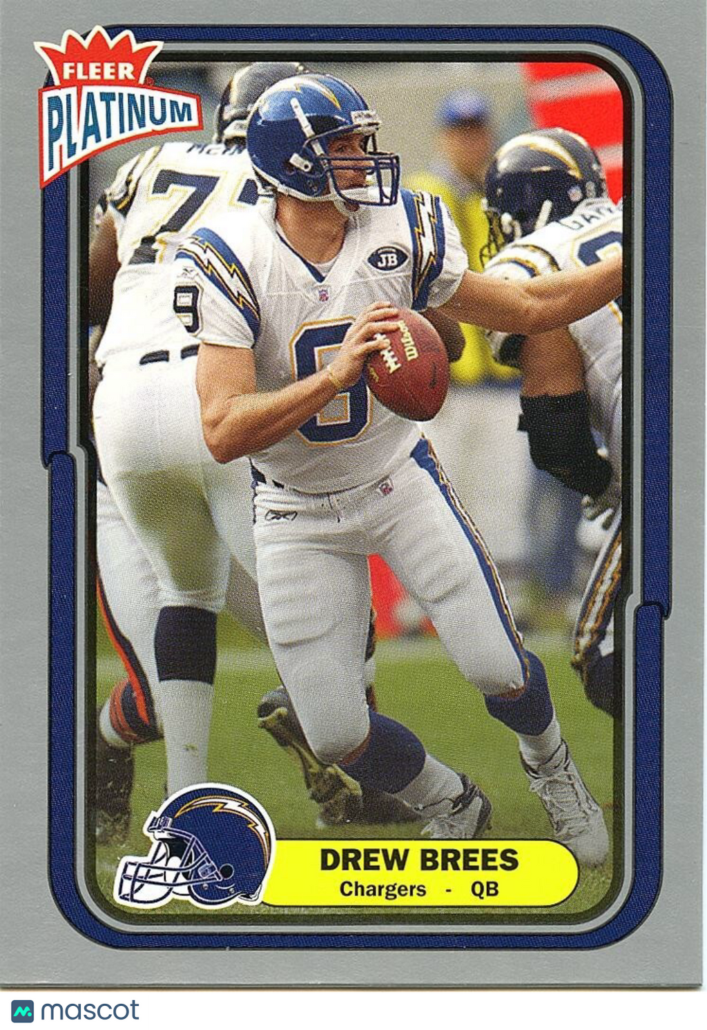 Drew Brees 2004 Fleer Platinum Silver San Diego Chargers Saints 12/100 #107