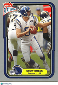 Drew Brees 2004 Fleer Platinum Silver San Diego Chargers Saints 12/100 #107