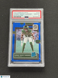 Ahmad Sauce Gardner 2022 Optic Rated Rookie Blue Glitter SSP NY Jets PSA 10