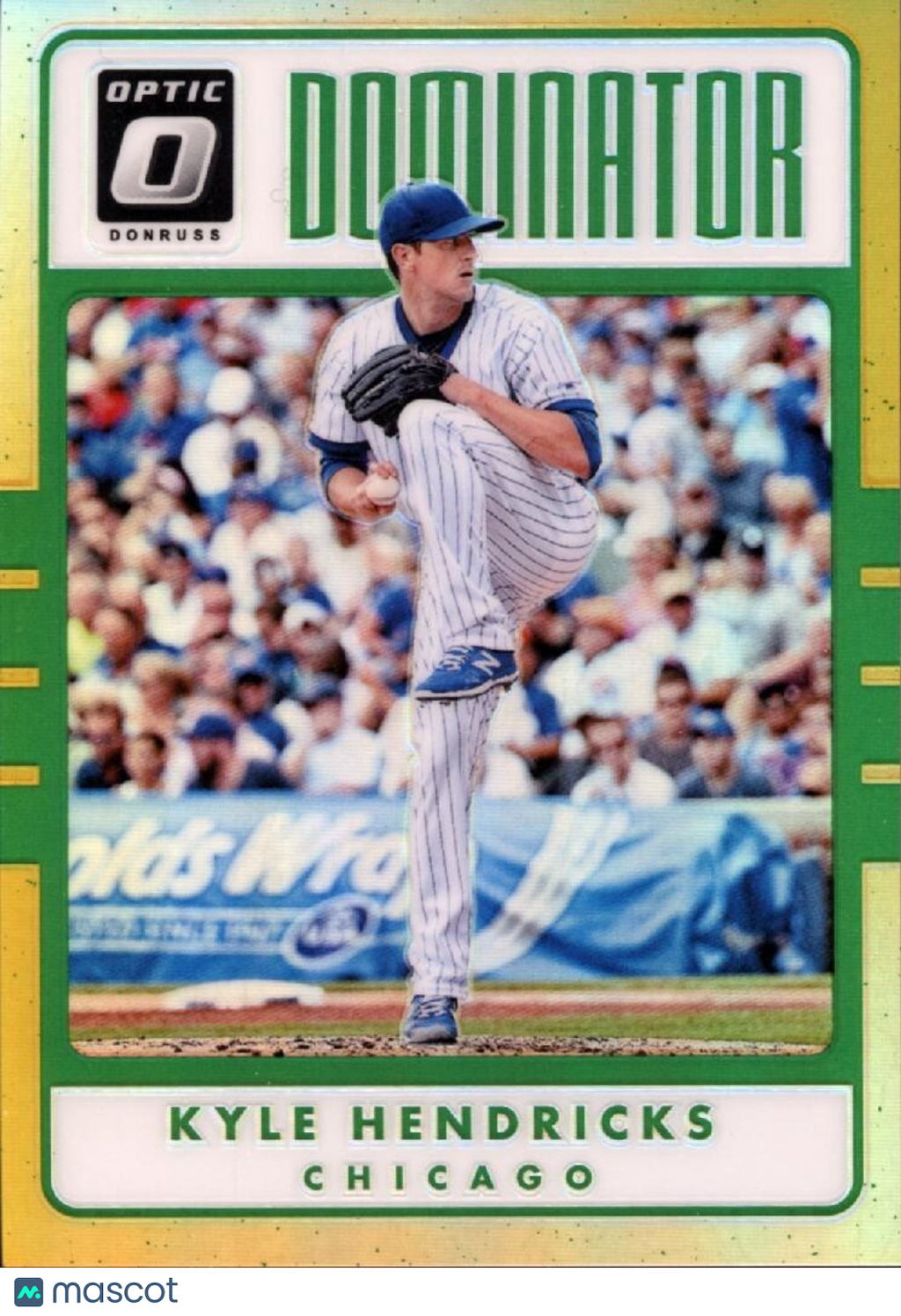 Kyle Hendricks 2017 Optic Dominators  GOLD Prizm Chicago Cubs 10/10