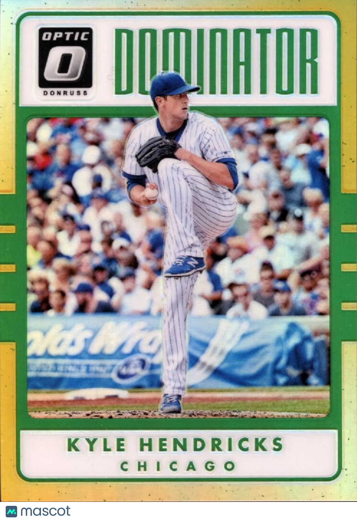 Kyle Hendricks 2017 Optic Dominators  GOLD Prizm Chicago Cubs 10/10