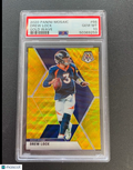 Drew Lock 2020 Mosaic GOLD Wave Prizm 3/10 Denver Broncos Giants PSA 10