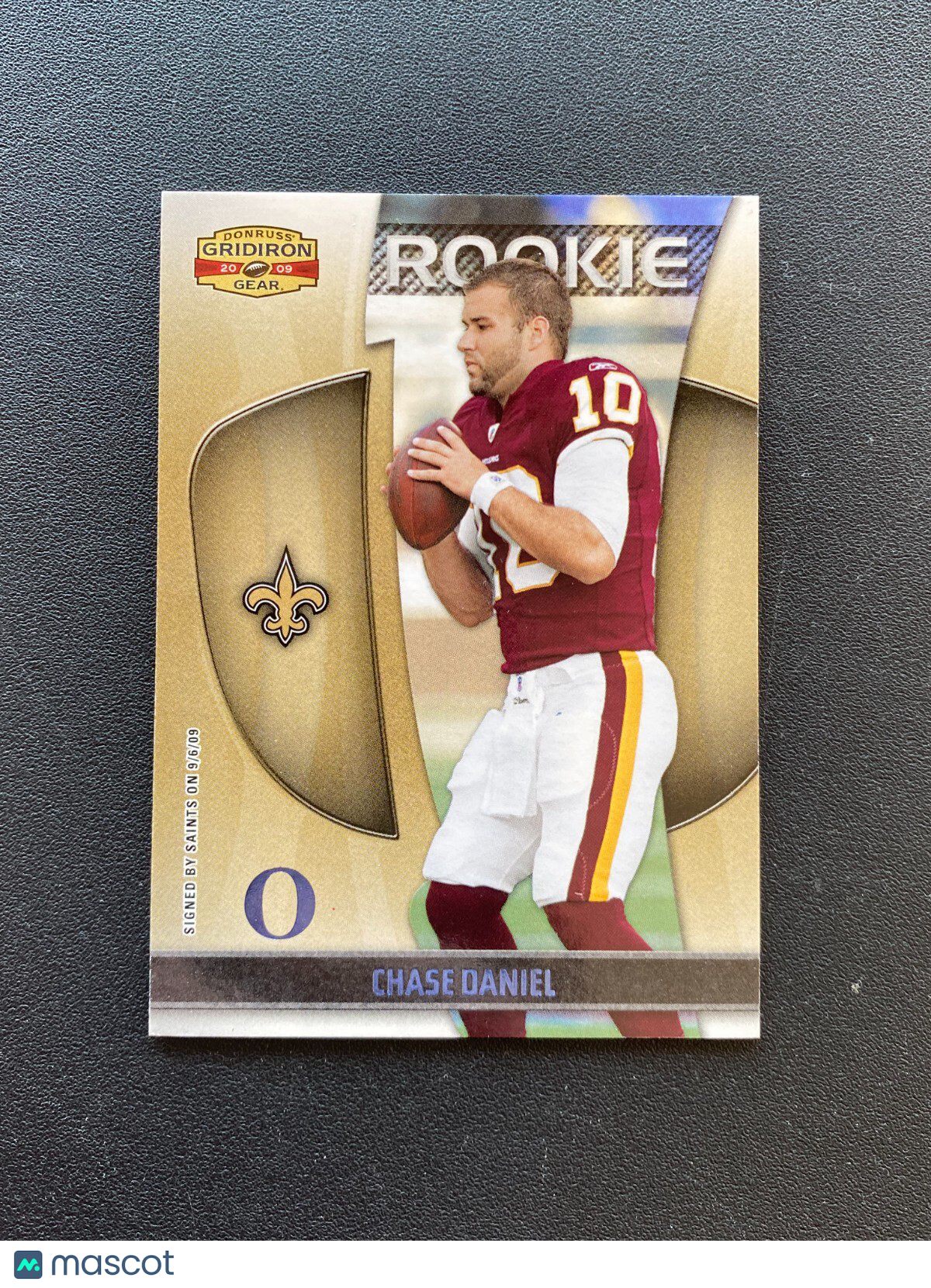 Chase Daniel 2009 Gridiron Gear Platinum JERSEY # Rookie Missouri Saints 10/25
