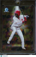 Elly De La Cruz 2023 Bowman Chrome Spotlight Mini-Diamond Refractor 41/150 Reds