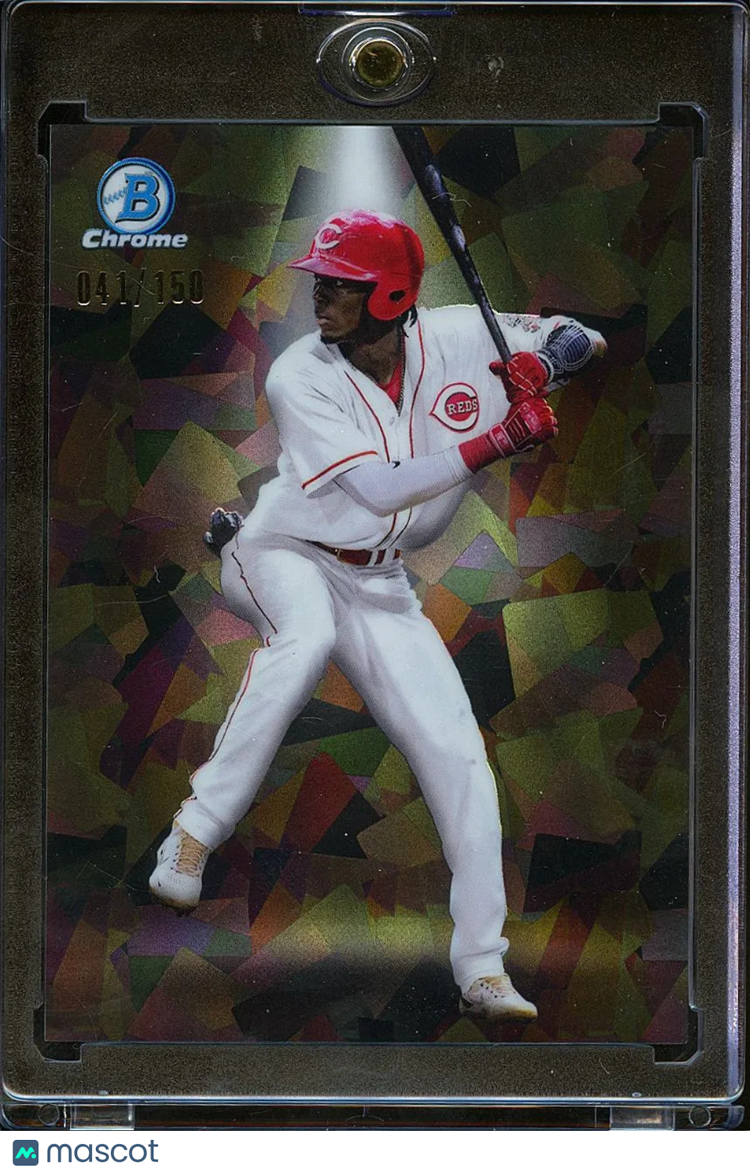 Elly De La Cruz 2023 Bowman Chrome Spotlight Mini-Diamond Refractor 41/150 Reds