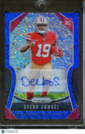 Deebo Samuel 2019 Prizm Auto Autograph Blue Shimmer RC 6/10 49ers