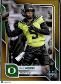 Dante Moore 2024 Bowman Chrome GOLD Refractor RC Rookie 34/50 Oregon Ducks