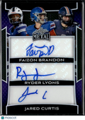 Jared Curtis / Ryder Lyons / Faizon Brandon 2025 Leaf Metal Triple Autograph /10