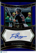 Travis Bazzana 2025 Select Auto Autograph Blue Prizm 11/49 Cleveland Guardians