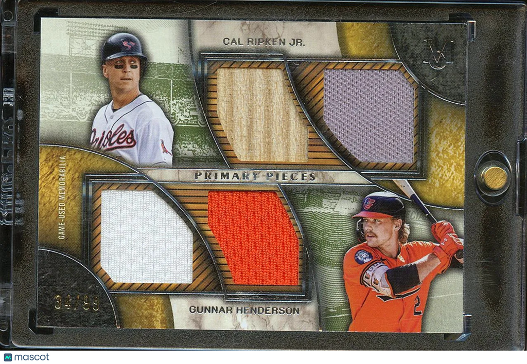 Cal Ripken / Gunnar Henderson 2025 Museum Collection Game Worn Patch /99 Orioles