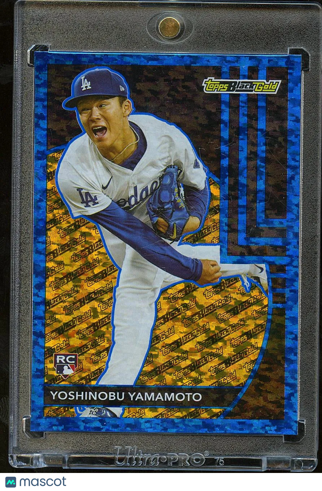 Yoshinobu Yamamoto 2024 Topps Black Gold RC Blue Los Angeles Dodgers