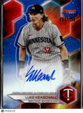 Luke Keaschall 2023 Bowman's Best BLUE Auto Autograph RC 52/150 Minnesota Twins