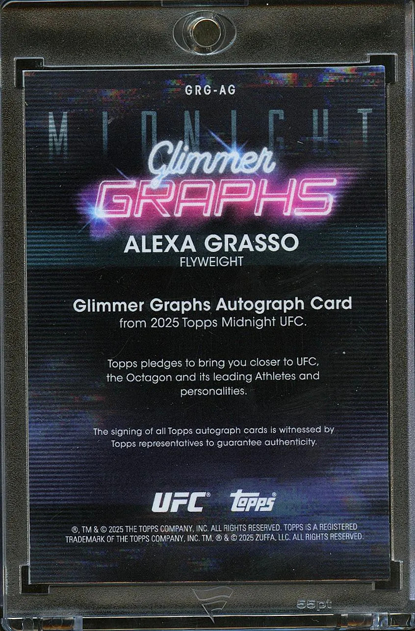Alexa Grasso 2025 Topps Midnight UFC Auto Autograph MMA