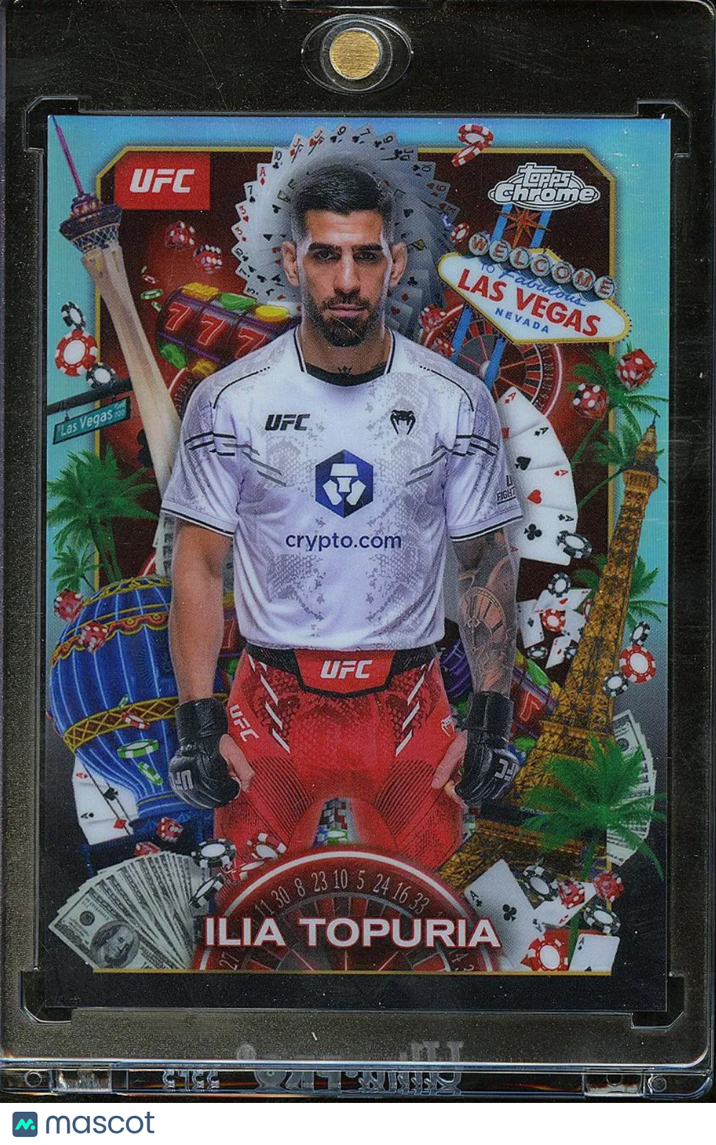 Ilia Topuria 2025 Topps Chrome UFC Titans SSP SHORTPRINT MMA