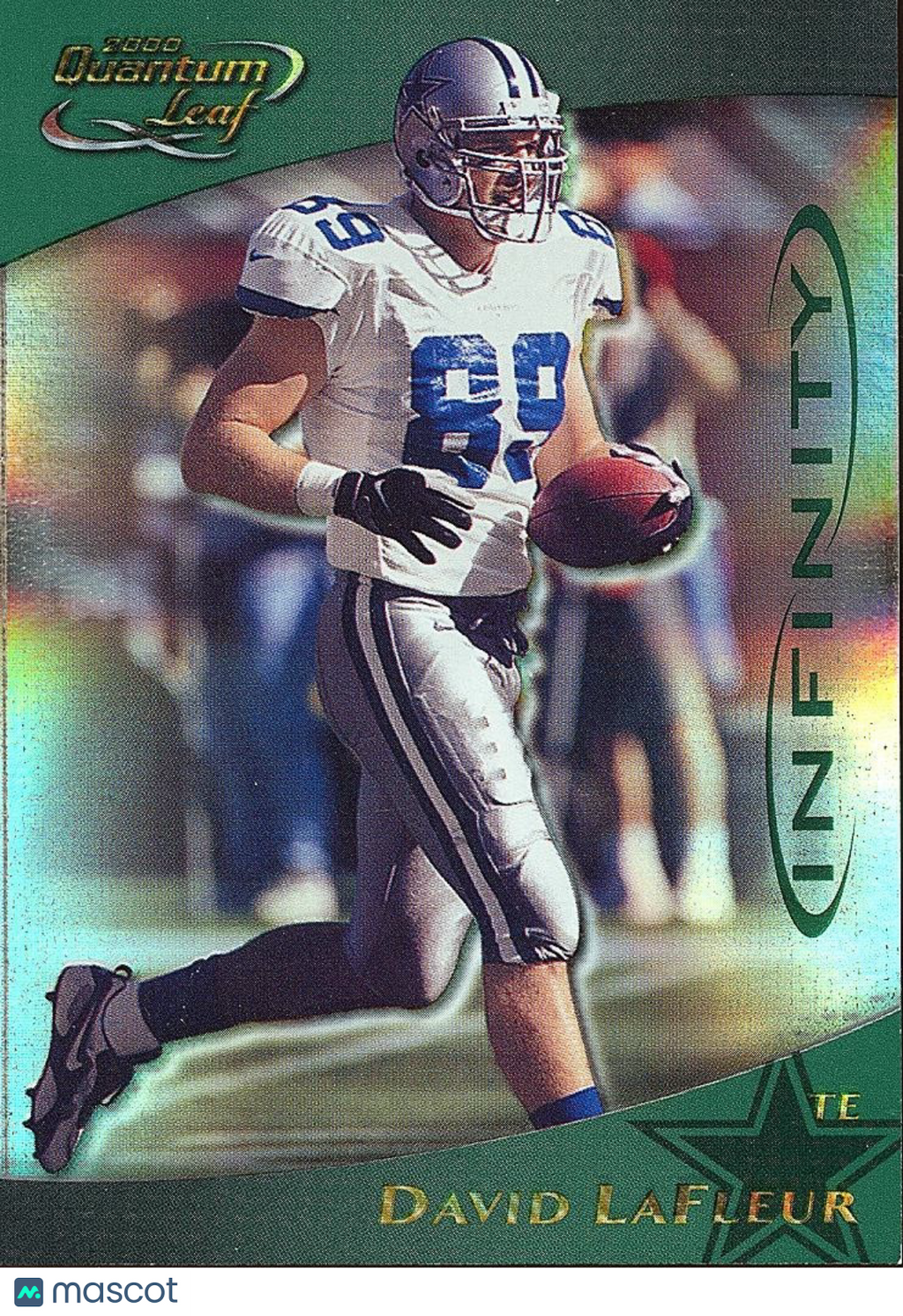David LaFleur 2000 Quantum Leaf Infinity Green Dallas Cowboys 32/100 #80