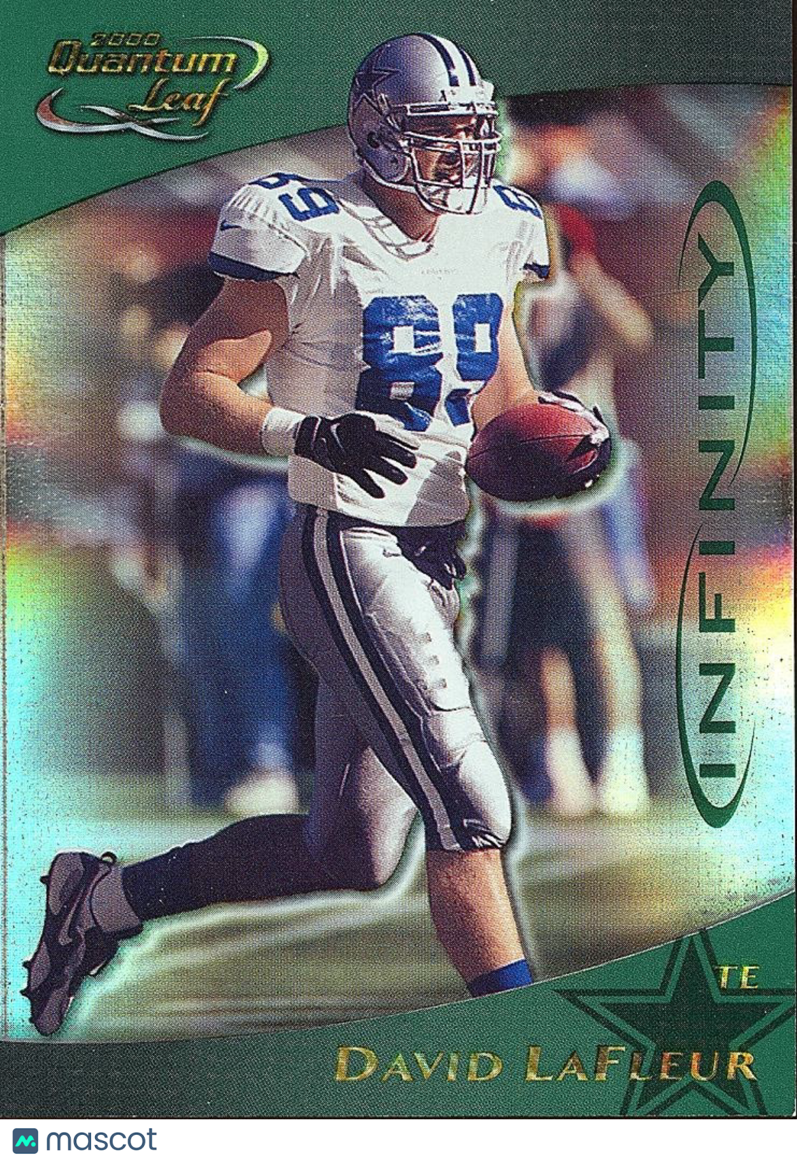 David LaFleur 2000 Quantum Leaf Infinity Green Dallas Cowboys 32/100 #80