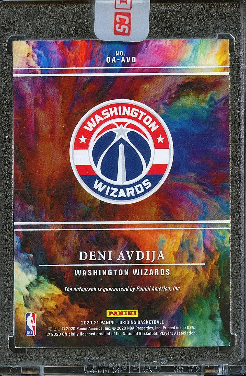 Deni Avdija 2020 Origins Silver Ink Auto Autograph Rookie RC 6/99 Wizards