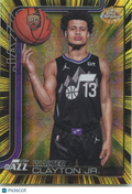 Walter Clayton Jr. 2025-26 Topps Chrome Radiating Rookies SSP RC Utah Jazz