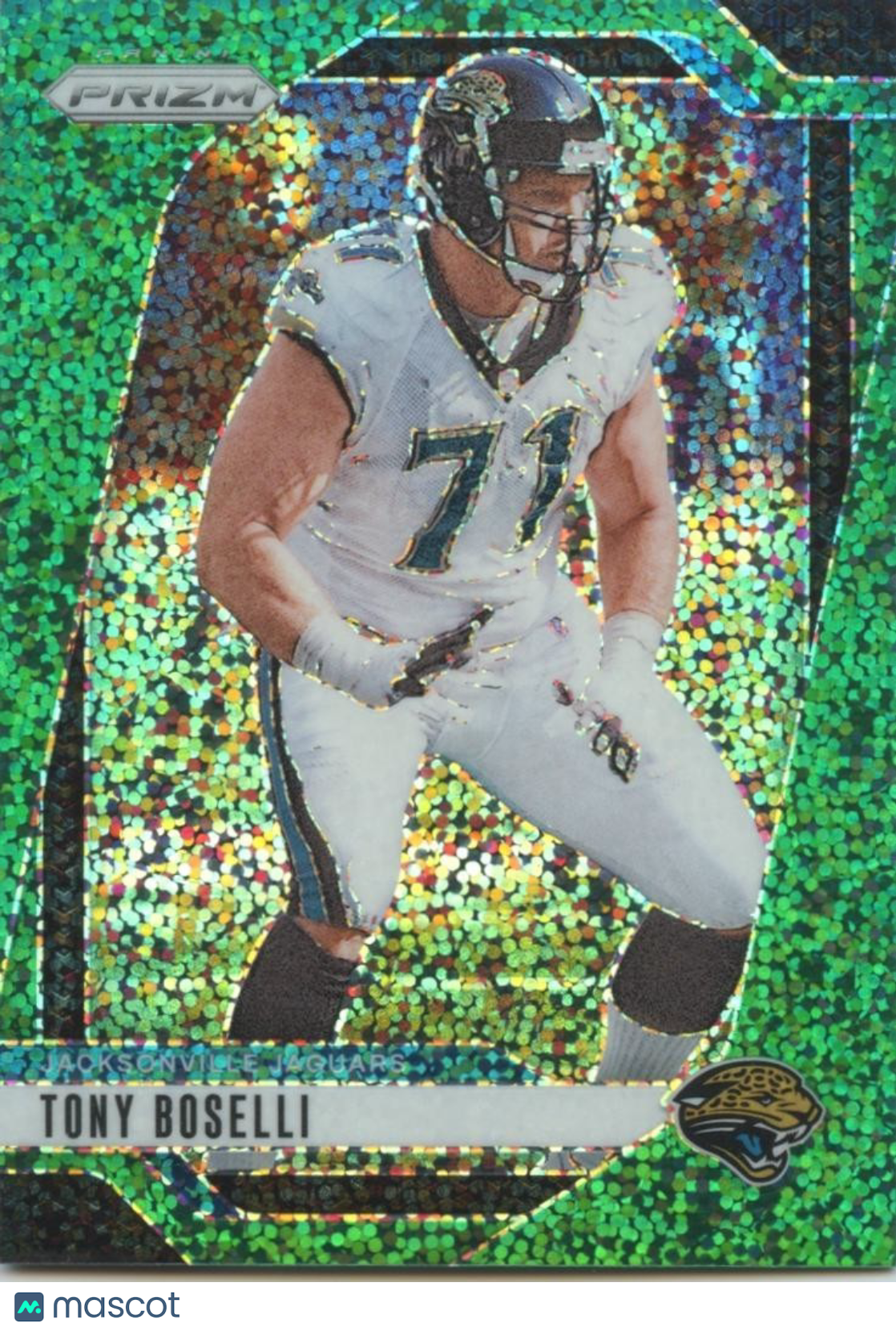 Tony Boselli 2024 Prizm Green Sparkle Prizm SSP Jacksonville Jaguars 2/8