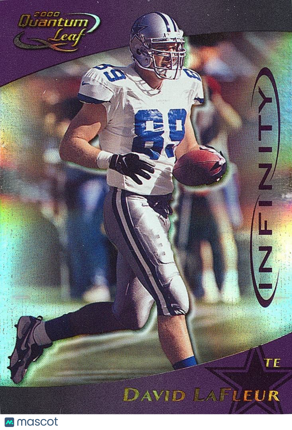 David Lafleur 2000 Quantum Leaf Infinity Purple Dallas Cowboys 7/25 #80
