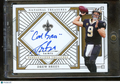 Drew Brees 2025 National Treasures Inscription Auto Autograph 8/25 Saints