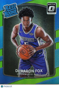 De'Aaron Fox 2017 Optic Rated Rookie Lime Green Prizm RC Spurs Kings 93/175