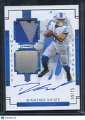D'Andre Swift 2020 Impeccable Auto Autograph Patch Helmet RC 59/75 Lions
