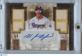 Wyatt Langford 2025 Museum Collection Auto Autograph Bat Texas Rangers 79/99