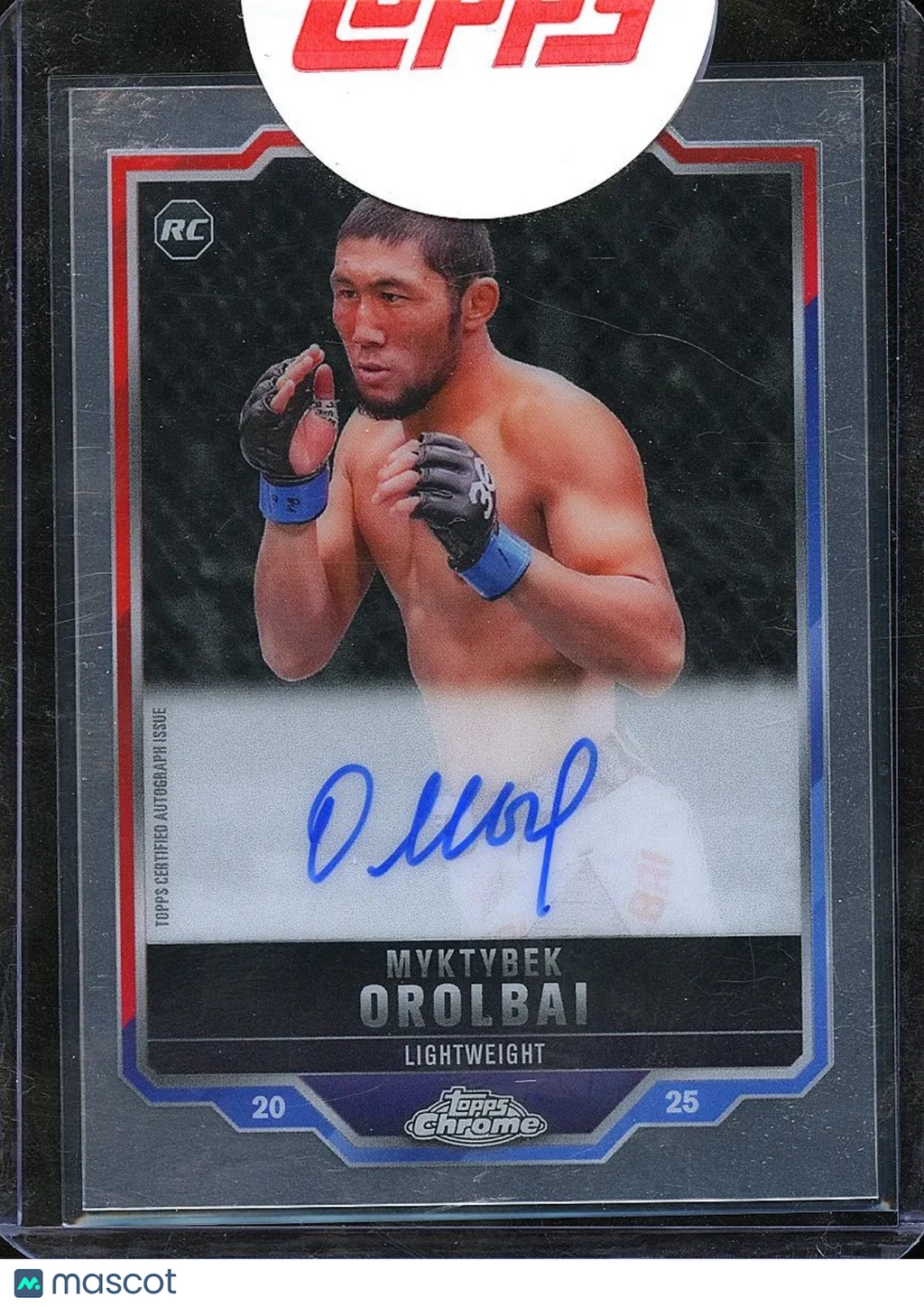 Myktybek Orolbai 2025 Topps Chrome UFC Auto Autograph Rookie RC MMA