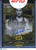Zhang Weili 2025 Topps Chrome UFC Mark of a Champion Auto Autograph MMA