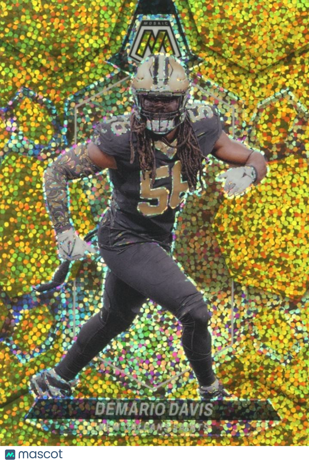 Demario Davis 2024 Mosaic GOLD Sparkle Prizm New Orleans Saints 14/24
