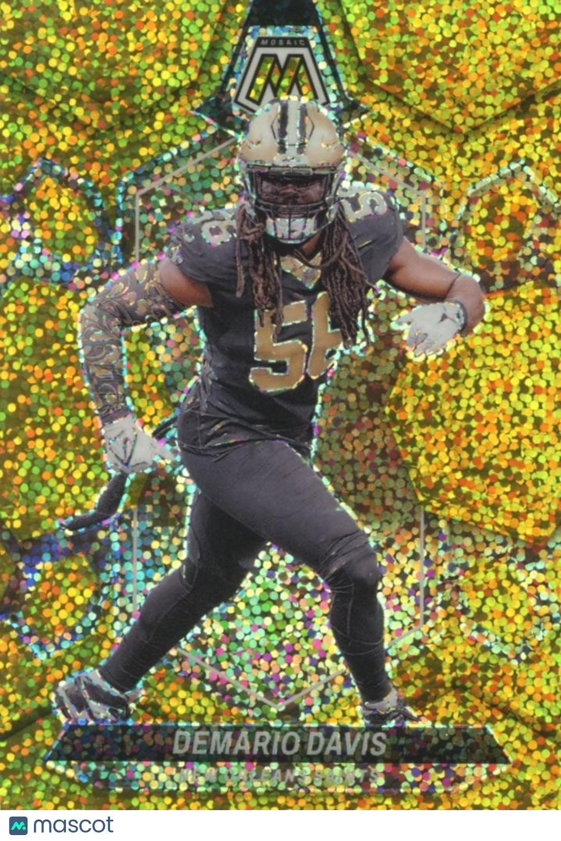 Demario Davis 2024 Mosaic GOLD Sparkle Prizm New Orleans Saints 14/24