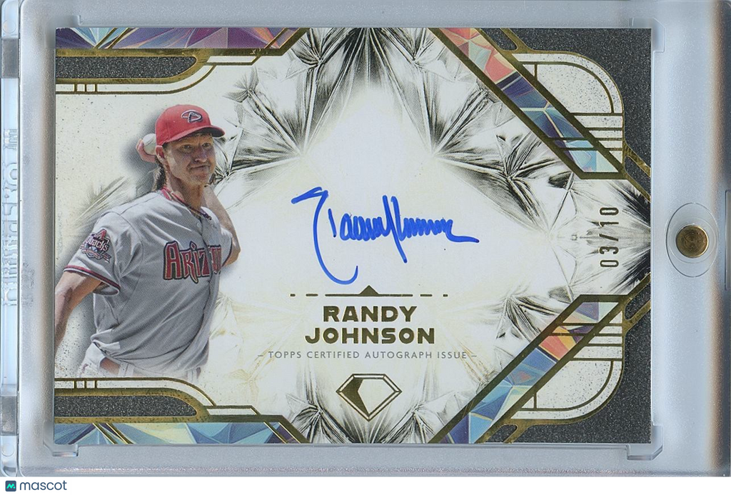 Randy Johnson 2025 Diamond Icons on Card Auto Autograph Diamondbacks 3/10