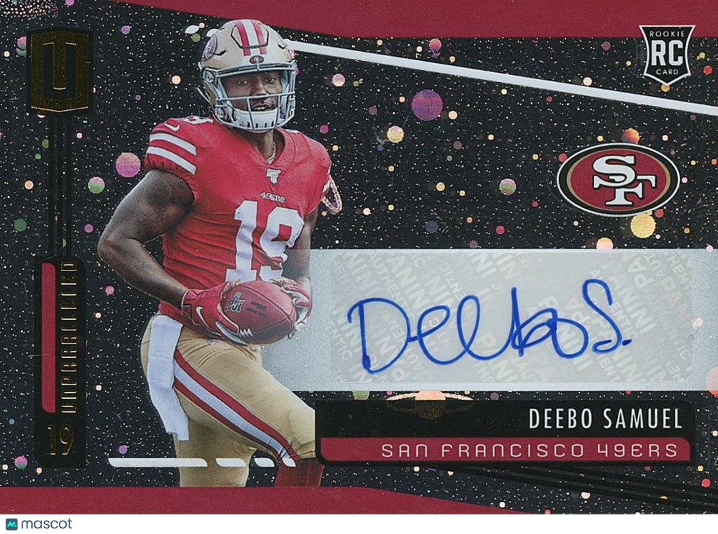 Deebo Samuel 2019 Unparalleled Cosmos SSP Auto Autograph RC San Francisco 49ers