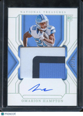 Omarion Hampton 2025 National Treasures Autograph Patch RC North Carolina 21/39