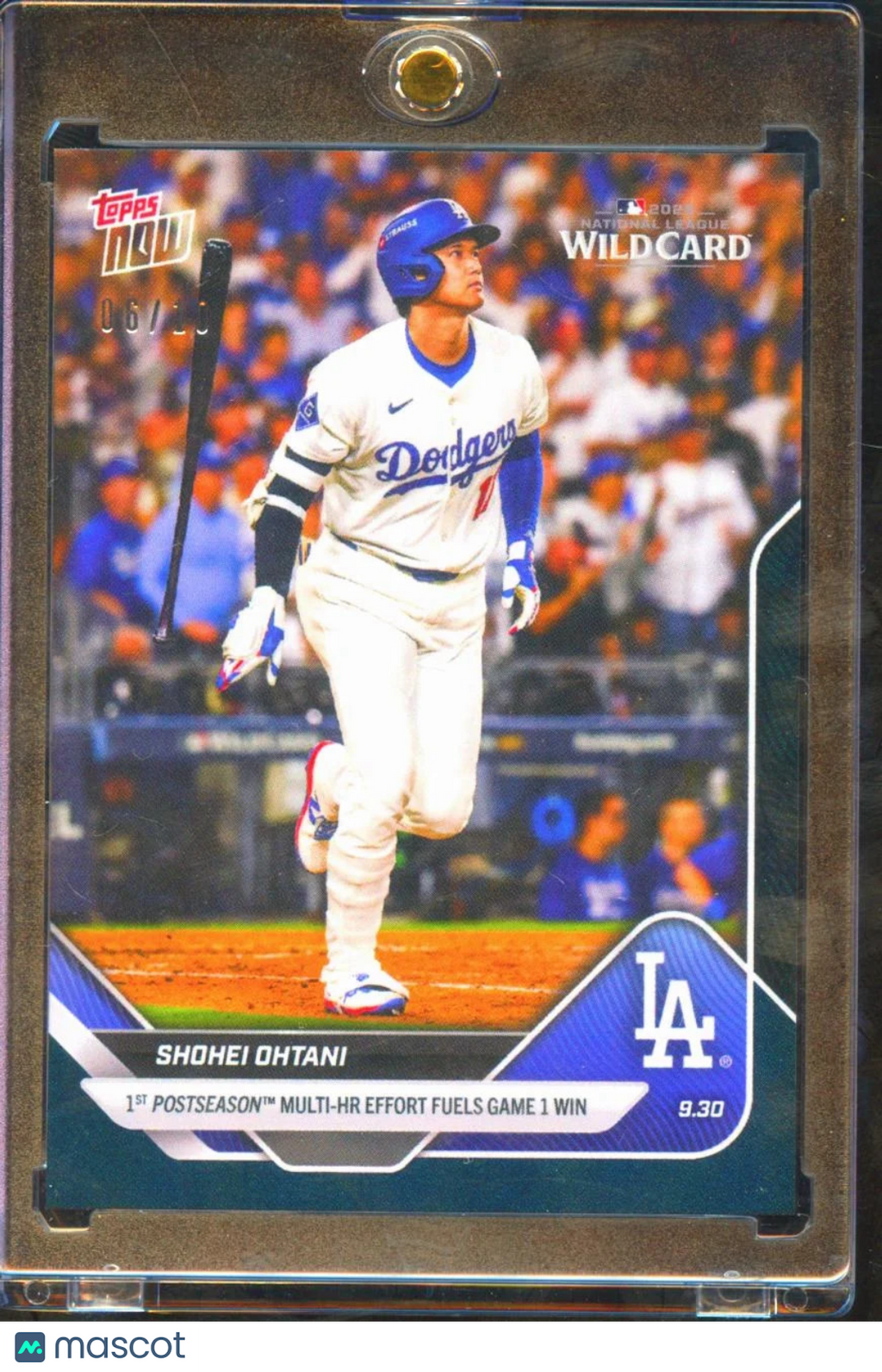 Shohei Ohtani 2025 Topps Now Black Foil SSP 6/10 Los Angeles Dodgers