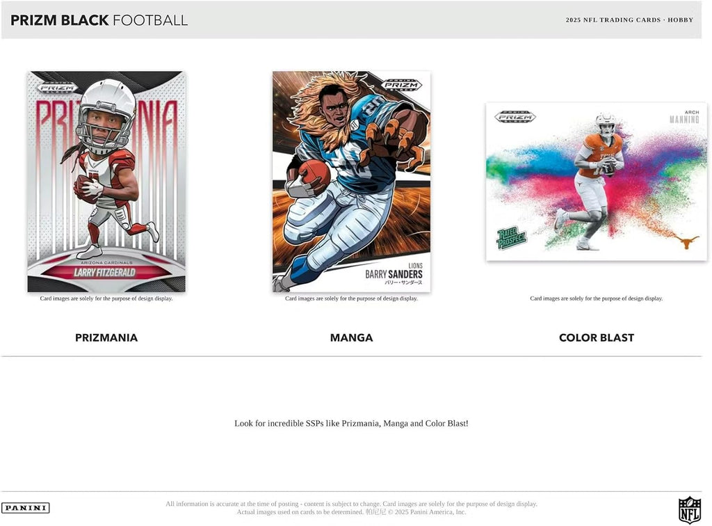 2025 Panini Prizm Black Football Hobby Box