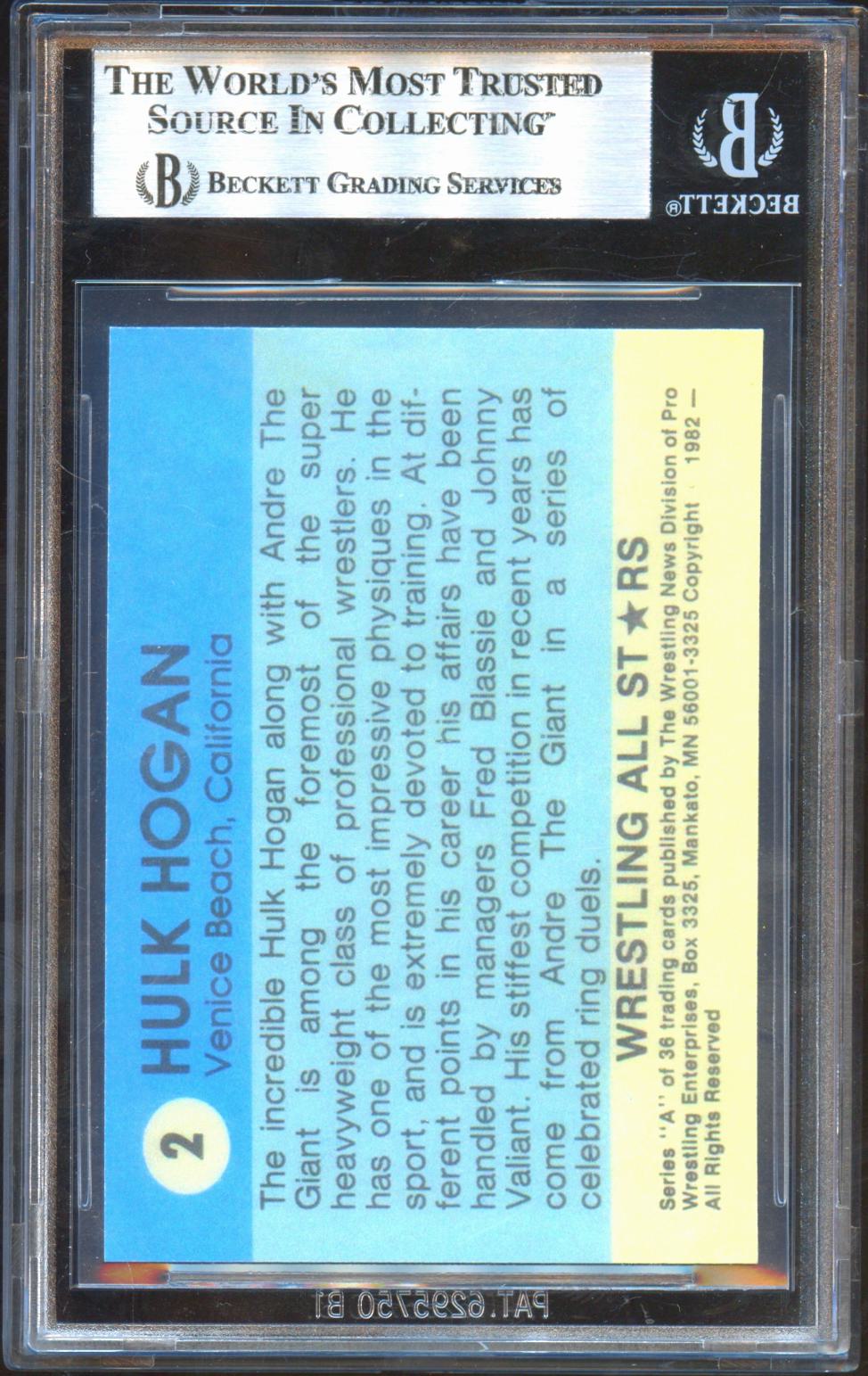 Hulk Hogan Wrestling All Stars Auto Autograph Custom WWE Wrestling BGS Authentic