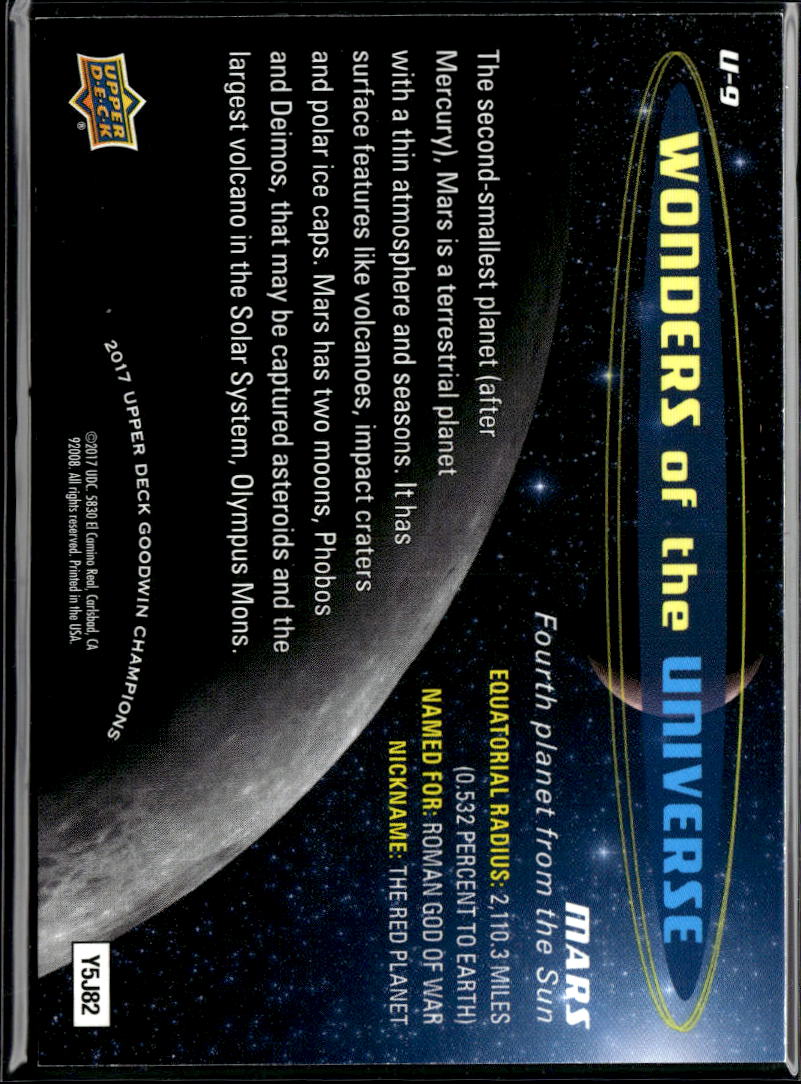 Mars 2017 Upper Deck Goodwin Champions Wonders of the Universe #U-9
