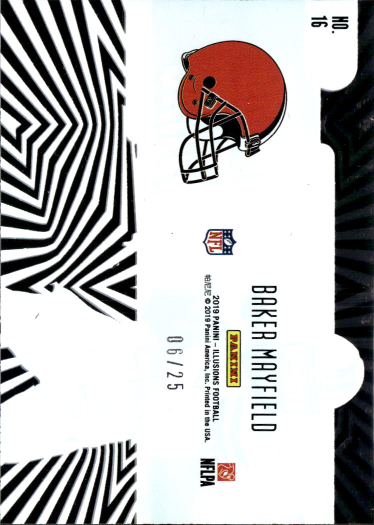 Baker Mayfield 2019 Illusions Shining Stars Black 6/25 Cleveland Browns