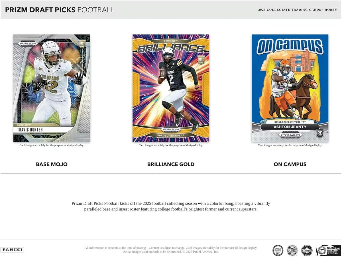 2025 Panini Prizm Draft Picks Football Hobby Box