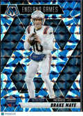 Drake Maye 2025 Mosaic Blue Reactive Prizm New England Patriots