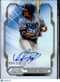 Wander Franco 2019 Bowman Sterling Auto Autograph 94/150 Tampa Bay Rays