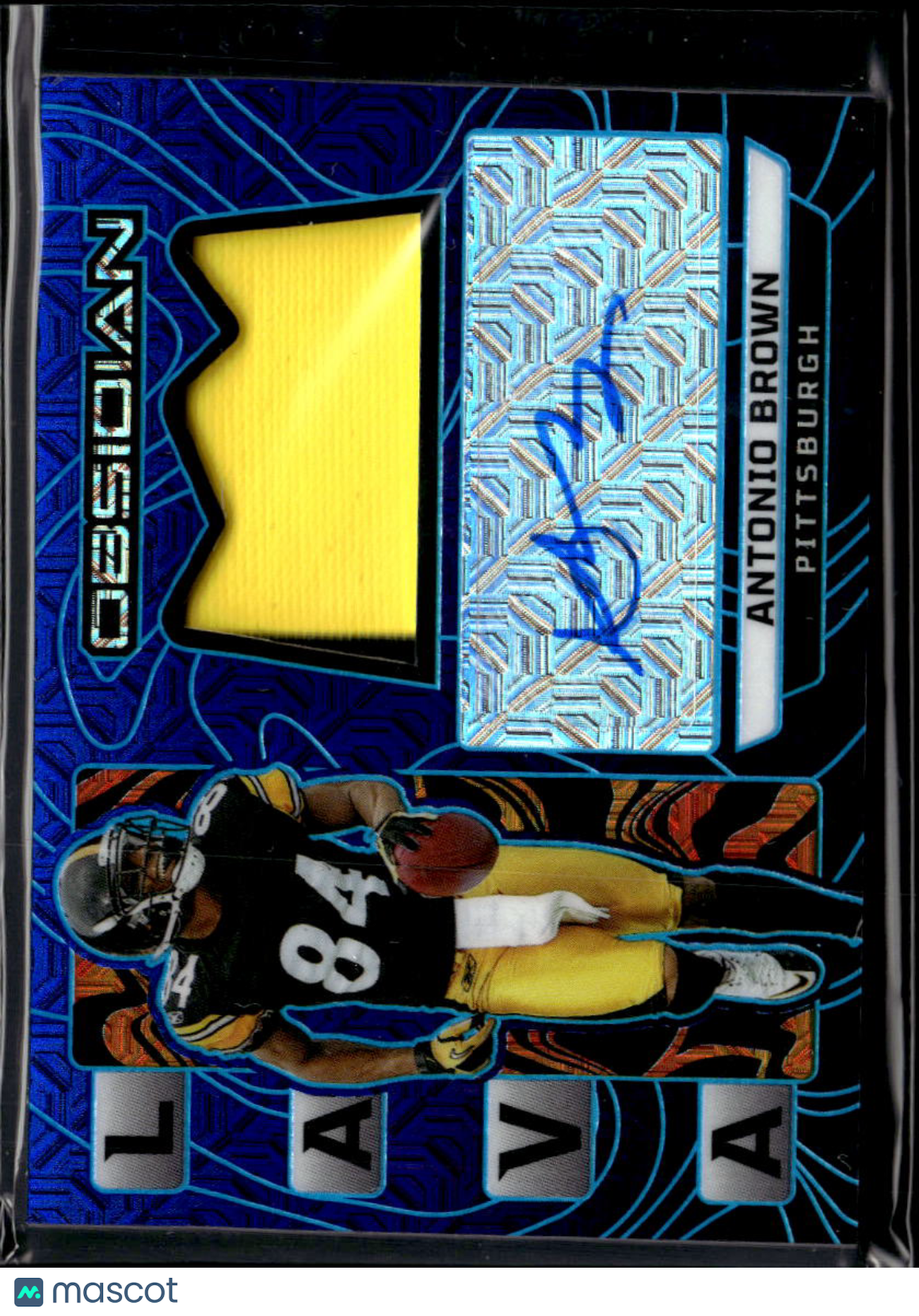 Antonio Brown 2026 Obsidian Auto Autograph Patch 10/21 Pittsburgh Steelers