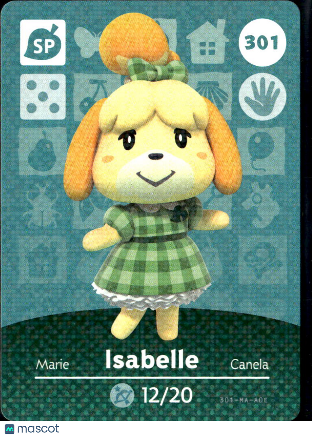 Isabelle Animal Crossing Series 2 Rookie RC amiibo Cards #301