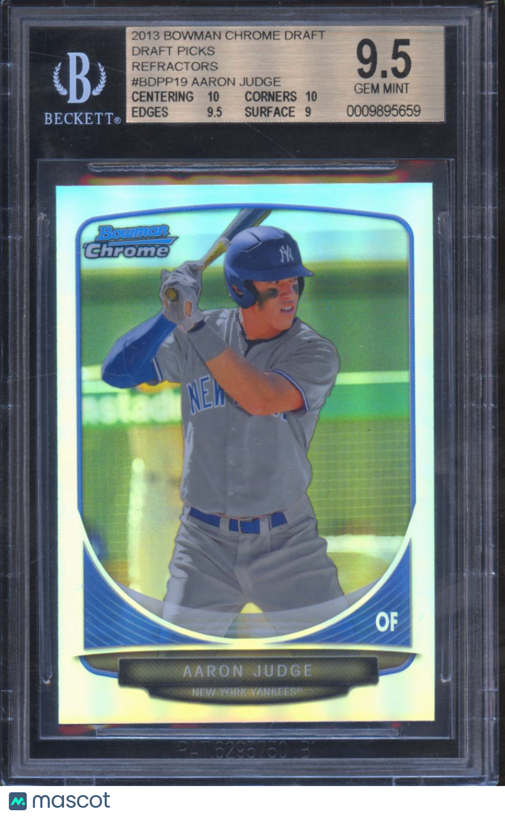 Aaron Judge 2013 Bowman Chrome REFRACTOR Rookie RC New York Yankees BGS 9.5