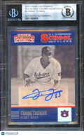 Frank Thomas 2015 Contenders Old School Colors Auto Autograph SSP Auburn Tigers