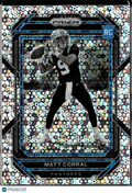 Matt Corral 2022 Prizm Variation RC Disco Carolina Panthers